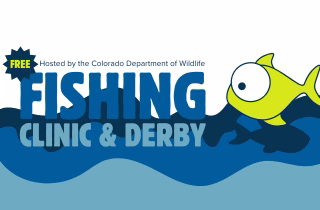 graphic with fishing clinic and derby